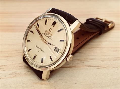 omega constellation mens watch leather strap|used omega watches constellation from 1960 to 1980.